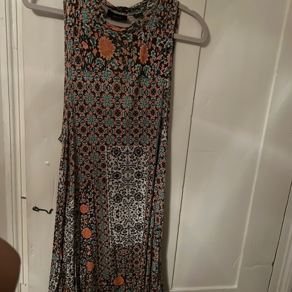 Maeve pre-loved multi print dress size medium
